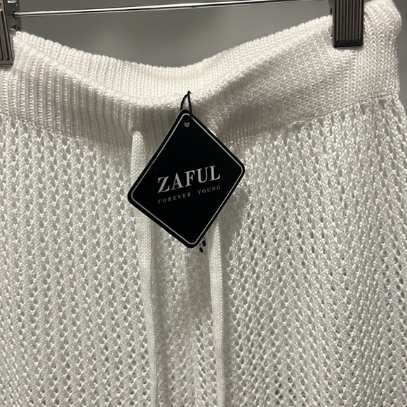 Zaful white pants see through NWT one size - Picture 5 of 6